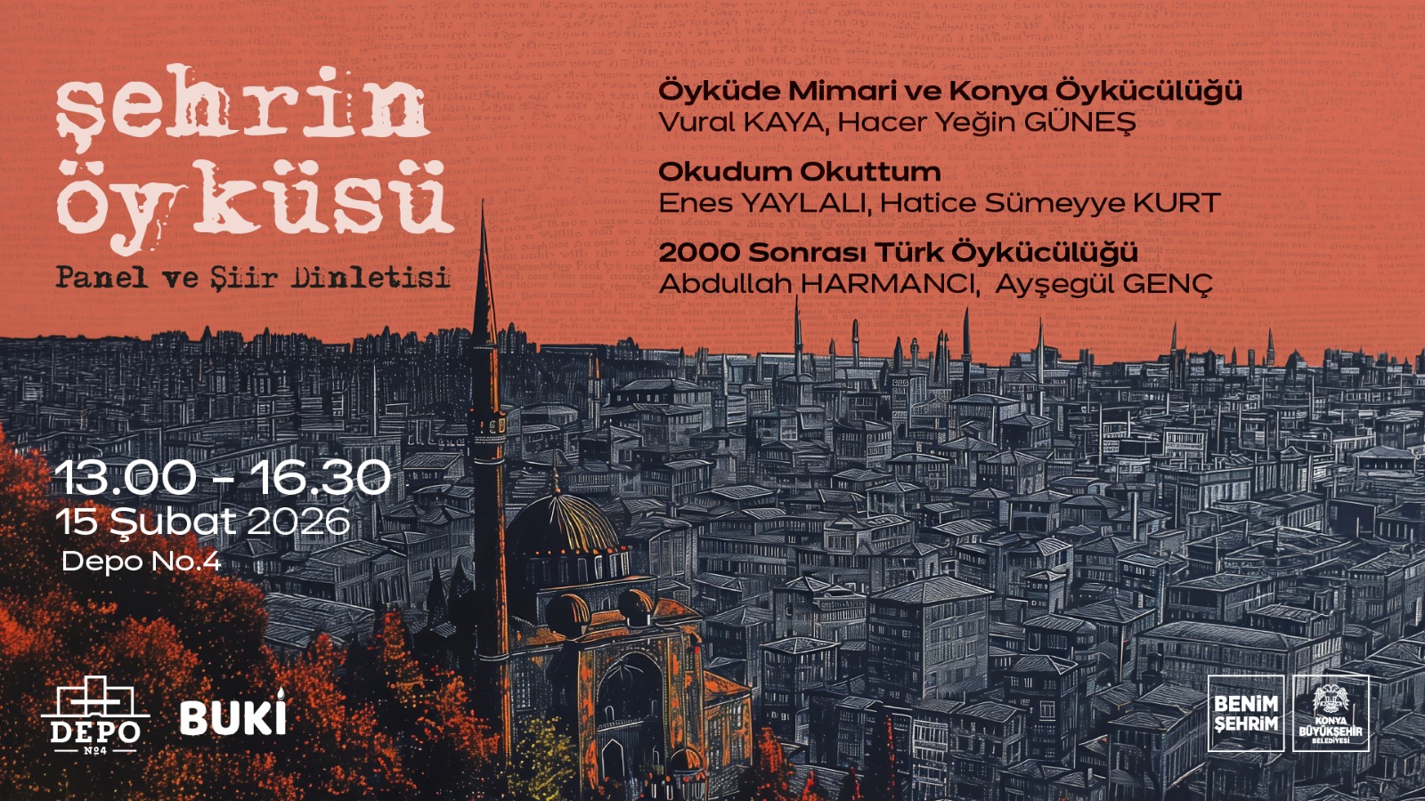 Şehrin Öyküsü Panel ve Şiir Dinletisi