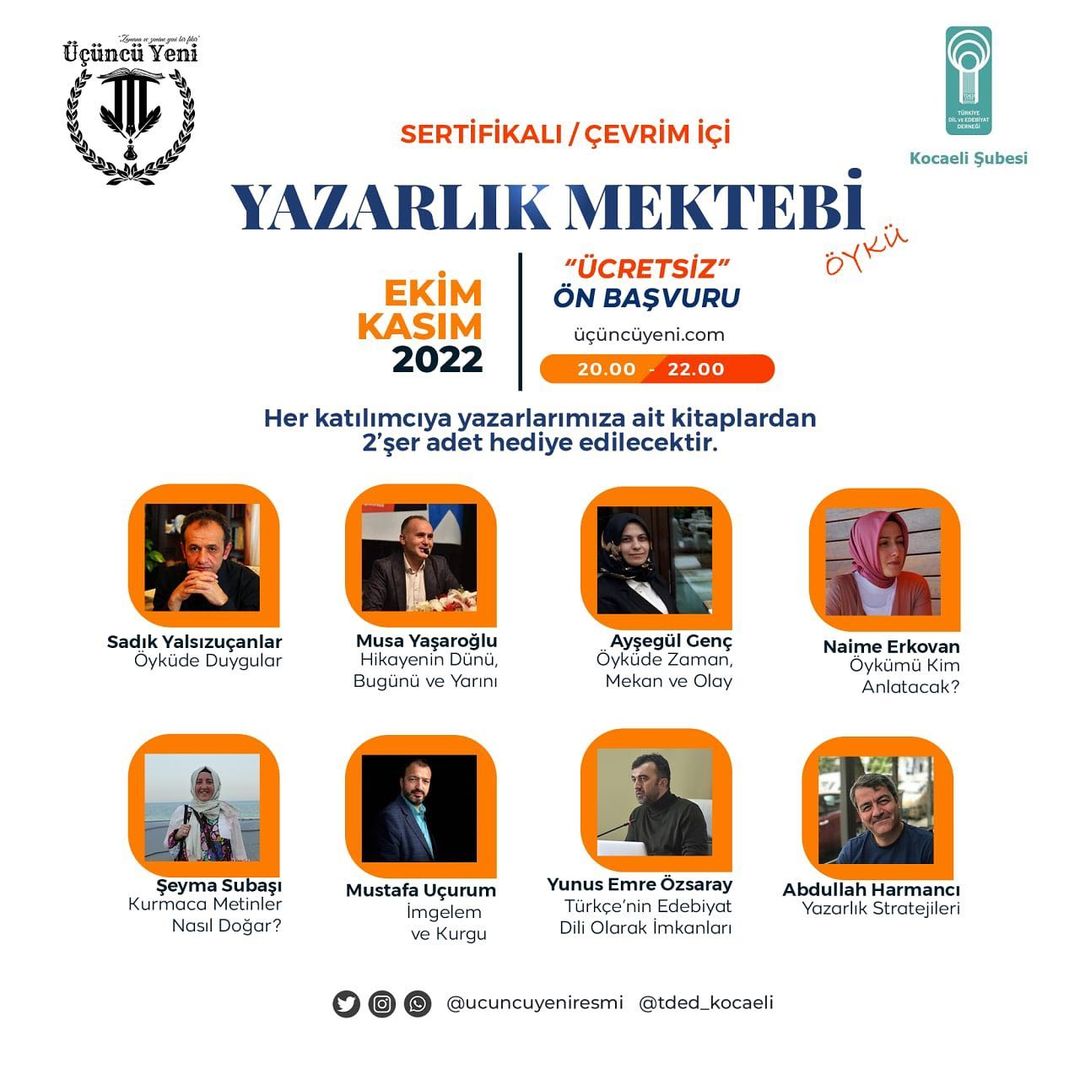 Yazarlık Mektebi - Öykü Video Kayıt Eğitimi